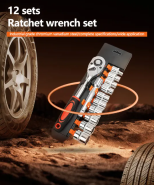 12PCS Ratchet Wrench Set wit...